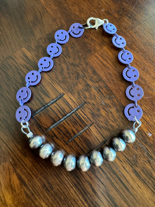 Funky Smiles Bracelet - Purple